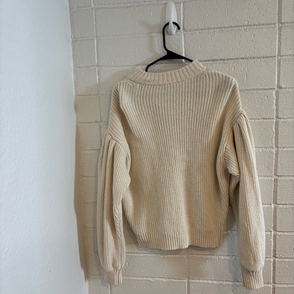 & other stories cream oversized knit sweater - Picture 5 of 5